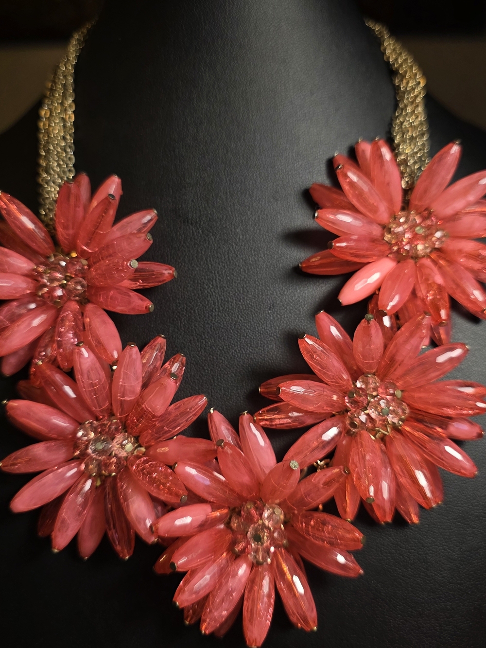 Bold Pink Floral Statement Necklace - Fun. Flirty. Conversation Starter.